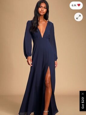 Lulus All My Life Long Sleeve Maxi Dress